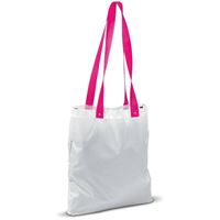 SHOPPER IN POLIESTERE CON MANICI A CONTRASTO